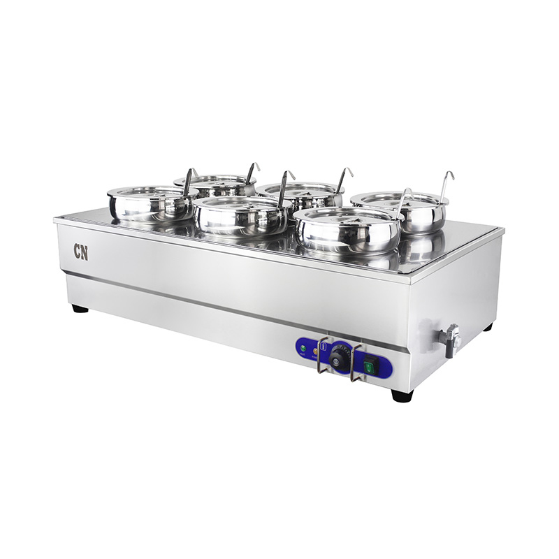 Mesin Bain Marie Listrik Komersial Stainless Steel Dengan Pot Makanan